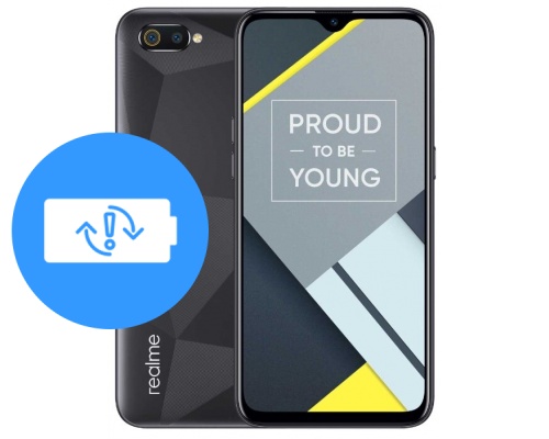 Замена аккумулятора (батареи) realme C2